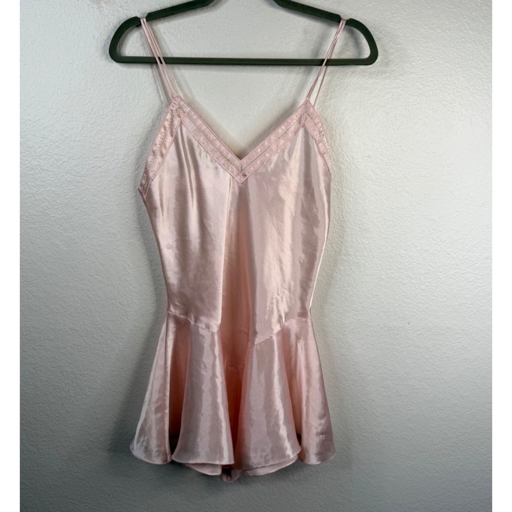 Vintage TJW Mervyn's Women's Coquette Fairy Dainty Cami Top Pink Size S